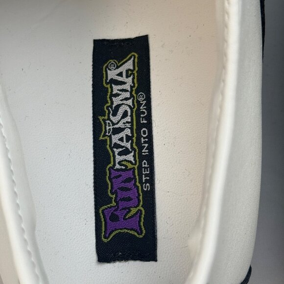 FunTasma Saddle Shoes Womens 10 Black & White Synthetic Lace Up Retro Style - Picture 2 of 11